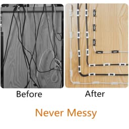 20/16/5Pcs Cable Clips Self-Adhesive Cable Organizer Cord Management System Cord Holder for Wire Management Desk Car Office Home