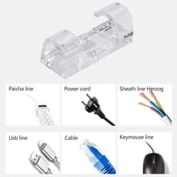 20/16/5Pcs Cable Clips Self-Adhesive Cable Organizer Cord Management System Cord Holder for Wire Management Desk Car Office Home