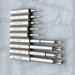 Torx T1 T2 T3 T4 T5 T6H T8H T9H T10H Screwdriver Bits SET 28mm and 45mm Repair Tools Plum Blossoms Repairing Head