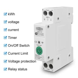 TOMZN TOB9-63M 63A 1P+N WIFI Smart Switch Energy Meter Kwh Metering Monitoring Circuit Breaker Timer Relay MCB TUYA Smartlife