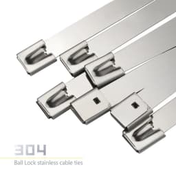 10 20 50 100 200 Pcs 12mm 0.47 inch Exhaust Wrap Multi-Purpose 304 Stainless Steel Metal Cable Tie banding self-locking zip ties