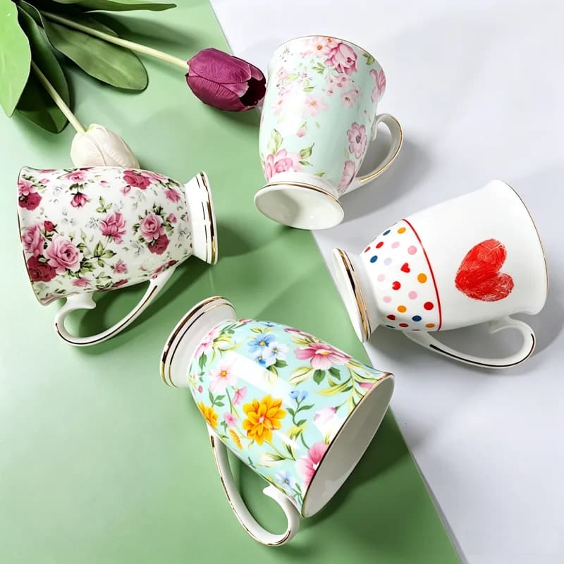 300ML, bone china cafeteira coffee cup, porcelain taza ceramic cup, elegant coffe mug wedding present, espresso cup royal