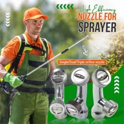 Electric Sprinkler Atomizing Nozzle Chrome-plated Alloy Double Nozzle Accessories Agriculture Spray Nozzle For Garden Plant Care