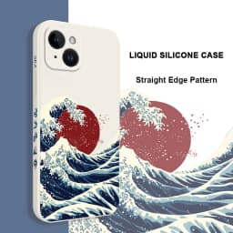 Red Sun Sea Waves Phone Case For iPhone 17 Air 16 16E 15 14 13 12 11 Pro Max Mini X XR XS 8 7 Plus 6 6S Plus Cover