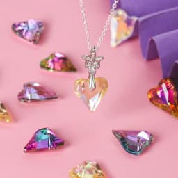 12/24PCS 17x14mm Crystal Heart Pendant Glass Beads for Jewelry Making DIY Earrings Necklace Loose Beads Plating Color Accessory