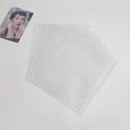 A5 A6 A7 10PCSTransparent File Holder Notebook 6 Hole Loose Leaf DIY Document Bag Binder Rings PVC Storage Binding Folder