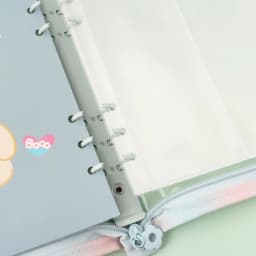 A5 A6 A7 10PCSTransparent File Holder Notebook 6 Hole Loose Leaf DIY Document Bag Binder Rings PVC Storage Binding Folder