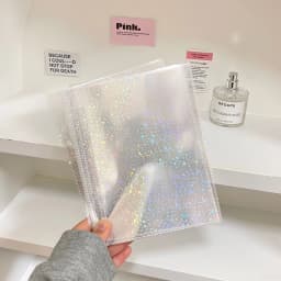 A5 A6 A7 10PCSTransparent File Holder Notebook 6 Hole Loose Leaf DIY Document Bag Binder Rings PVC Storage Binding Folder