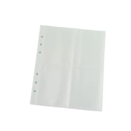 A5 A6 A7 10PCSTransparent File Holder Notebook 6 Hole Loose Leaf DIY Document Bag Binder Rings PVC Storage Binding Folder