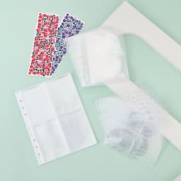 A5 A6 A7 10PCSTransparent File Holder Notebook 6 Hole Loose Leaf DIY Document Bag Binder Rings PVC Storage Binding Folder