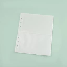 A5 A6 A7 10PCSTransparent File Holder Notebook 6 Hole Loose Leaf DIY Document Bag Binder Rings PVC Storage Binding Folder
