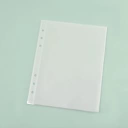A5 A6 A7 10PCSTransparent File Holder Notebook 6 Hole Loose Leaf DIY Document Bag Binder Rings PVC Storage Binding Folder