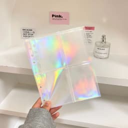 A5 A6 A7 10PCSTransparent File Holder Notebook 6 Hole Loose Leaf DIY Document Bag Binder Rings PVC Storage Binding Folder
