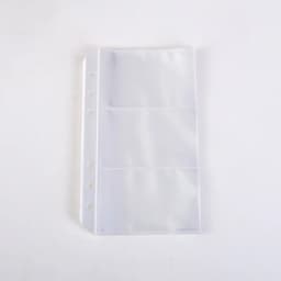 A5 A6 A7 10PCSTransparent File Holder Notebook 6 Hole Loose Leaf DIY Document Bag Binder Rings PVC Storage Binding Folder