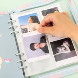 A5 A6 A7 10PCSTransparent File Holder Notebook 6 Hole Loose Leaf DIY Document Bag Binder Rings PVC Storage Binding Folder