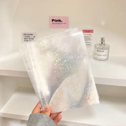A5 A6 A7 10PCSTransparent File Holder Notebook 6 Hole Loose Leaf DIY Document Bag Binder Rings PVC Storage Binding Folder