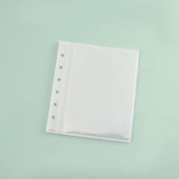A5 A6 A7 10PCSTransparent File Holder Notebook 6 Hole Loose Leaf DIY Document Bag Binder Rings PVC Storage Binding Folder