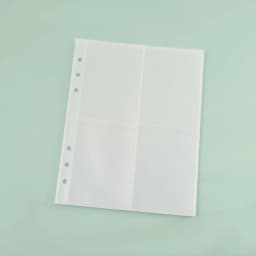 A5 A6 A7 10PCSTransparent File Holder Notebook 6 Hole Loose Leaf DIY Document Bag Binder Rings PVC Storage Binding Folder