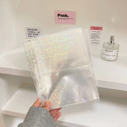 A5 A6 A7 10PCSTransparent File Holder Notebook 6 Hole Loose Leaf DIY Document Bag Binder Rings PVC Storage Binding Folder