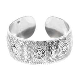 Women Cuff Bracelet Tibetan Silver Fashion Carving Vintage Boho Ethnic Bracelet Exaggerated Wide Bohemian Bracelets Female