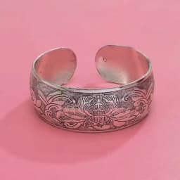 Women Cuff Bracelet Tibetan Silver Fashion Carving Vintage Boho Ethnic Bracelet Exaggerated Wide Bohemian Bracelets Female