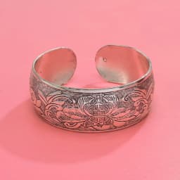 Women Cuff Bracelet Tibetan Silver Fashion Carving Vintage Boho Ethnic Bracelet Exaggerated Wide Bohemian Bracelets Female