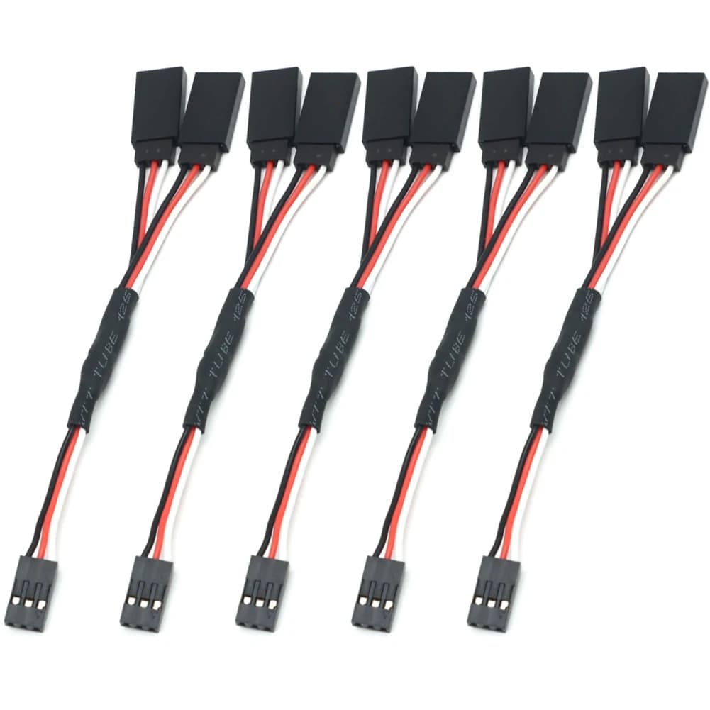 100/150/200/300/500mm RC Servo Y Extension Cord Cable Lead Wire For RC Servo JR Futaba RC Airplane Helicopter Car DIY