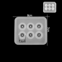 Earrings Pendants Silicone Molds UV Epoxy Resin Mold Cube Ball Beads Casting Mould for DIY Jewelry Making Necklace Bracelet Tool