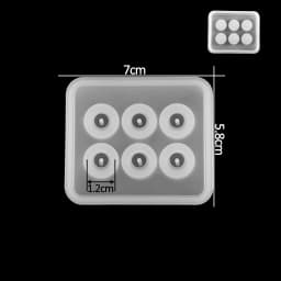 Earrings Pendants Silicone Molds UV Epoxy Resin Mold Cube Ball Beads Casting Mould for DIY Jewelry Making Necklace Bracelet Tool