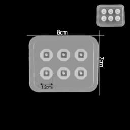 Earrings Pendants Silicone Molds UV Epoxy Resin Mold Cube Ball Beads Casting Mould for DIY Jewelry Making Necklace Bracelet Tool