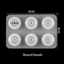 Earrings Pendants Silicone Molds UV Epoxy Resin Mold Cube Ball Beads Casting Mould for DIY Jewelry Making Necklace Bracelet Tool