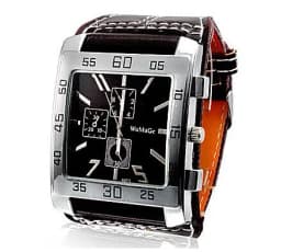 Reloj Mujer Fashion Square Watch Women Red Watches Large Face Wide Strap Quartz Wristwatches Women Casual Ladies Watches Womage