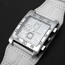 Reloj Mujer Fashion Square Watch Women Red Watches Large Face Wide Strap Quartz Wristwatches Women Casual Ladies Watches Womage