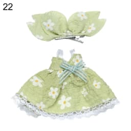16cm Doll Clothes Cute Princess Dress For 1/8 BJD Doll Tops T-shirt Hoodies Jeans Pants Suit Lace Knitted Sweater Skirt Gift Toy