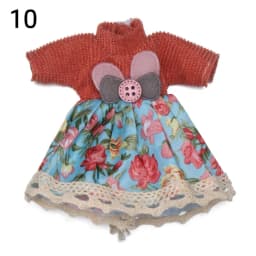 16cm Doll Clothes Cute Princess Dress For 1/8 BJD Doll Tops T-shirt Hoodies Jeans Pants Suit Lace Knitted Sweater Skirt Gift Toy