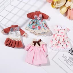 16cm Doll Clothes Cute Princess Dress For 1/8 BJD Doll Tops T-shirt Hoodies Jeans Pants Suit Lace Knitted Sweater Skirt Gift Toy
