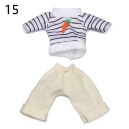 16cm Doll Clothes Cute Princess Dress For 1/8 BJD Doll Tops T-shirt Hoodies Jeans Pants Suit Lace Knitted Sweater Skirt Gift Toy
