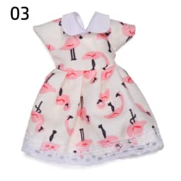 16cm Doll Clothes Cute Princess Dress For 1/8 BJD Doll Tops T-shirt Hoodies Jeans Pants Suit Lace Knitted Sweater Skirt Gift Toy