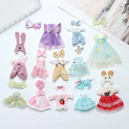 16cm Doll Clothes Cute Princess Dress For 1/8 BJD Doll Tops T-shirt Hoodies Jeans Pants Suit Lace Knitted Sweater Skirt Gift Toy