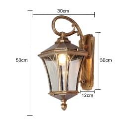 Outdoor Wall Lamp Simple European Waterproof Moisture-Proof Aluminum Lamps Courtyard Mall Gate Balcony Corridor Wall Light