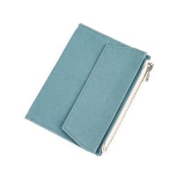 Canvas Cloth Zipper Pouch Pocket Leather Bound Notebook Planner Accessory Regular Passport Storage Bag File Folder Stationery