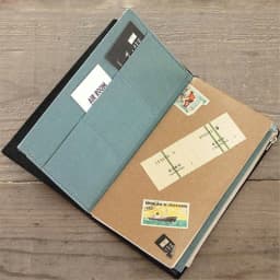 Canvas Cloth Zipper Pouch Pocket Leather Bound Notebook Planner Accessory Regular Passport Storage Bag File Folder Stationery