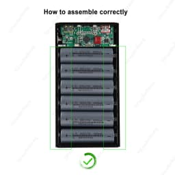 DIY Shell 6*21700 Battery Holder Power Bank Case Dual USB Mobile Phone Charger TypeC 21700 Battery Storage Box For Iphone Xiaomi