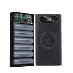 DIY Shell 6*21700 Battery Holder Power Bank Case Dual USB Mobile Phone Charger TypeC 21700 Battery Storage Box For Iphone Xiaomi