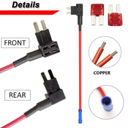 5pcs Add-A-Circuit Car Auto Adapter Micro 2 Blade Fuse Holder APT ATR Fuses Tap Micro Fuse Holder Car Fuses Splitter Accessories