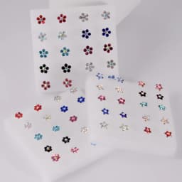 1 Box Bioplast Flexible Zircon Ear Tragus Helix Cartilage Cz Lobe earrings Piercing Gem Flower Heart Nose Ring Labret Lip Stud