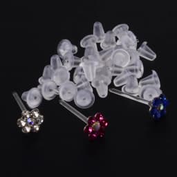 1 Box Bioplast Flexible Zircon Ear Tragus Helix Cartilage Cz Lobe earrings Piercing Gem Flower Heart Nose Ring Labret Lip Stud