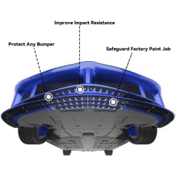 8PCS SPORT Universal Car Front Bumper Guard Chassis Anti-Scratch Anti-Skid Kit Scrape Protector Skid Plate DIY with Pre-Attach