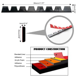 8PCS SPORT Universal Car Front Bumper Guard Chassis Anti-Scratch Anti-Skid Kit Scrape Protector Skid Plate DIY with Pre-Attach