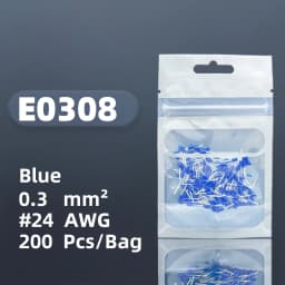 E0308 E0508 E6012 Insulated Cord End Terminal Block Wire Ferrules Cold Pressing Pin Connector Pure Copper Tube Type Terminal Set